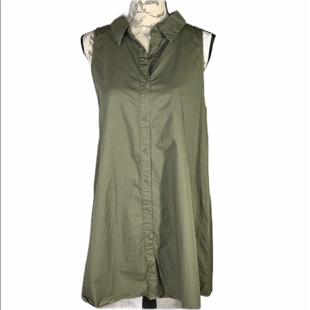 Impeccable Pig Olive Green Dress, Sz L